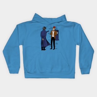 Sherlock meets the Doctor Kids Hoodie